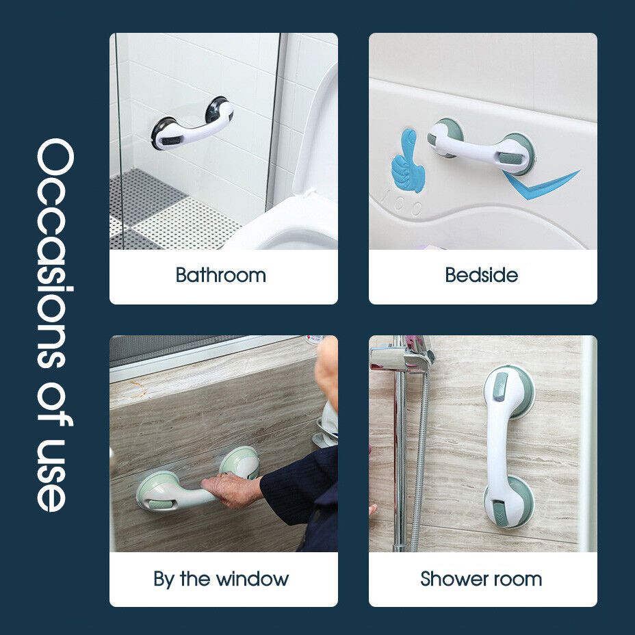 Safety Bathroom Aid Bath Shower Hand Grab Grip Towel Suction Rail Bar Handle