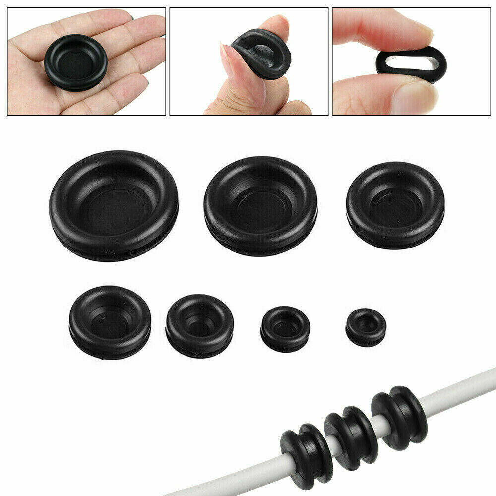 Auto Rubber Grommet Assortment 200 Pcs Set Fastener Kit Blanking 7 Popular Sizes