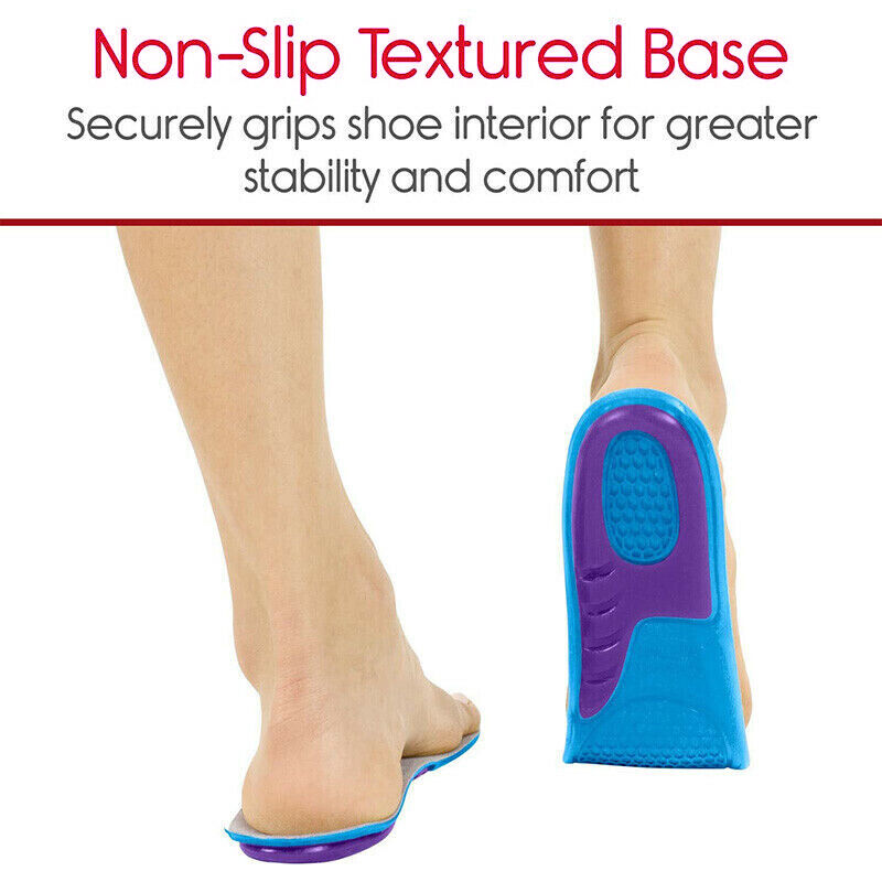 Massaging Gel Shoe Insoles Arch Supports For Men Women FlatFoot High Quality