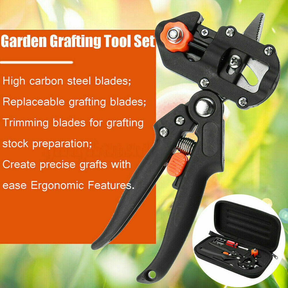 Garden Grafting Tool Kit Fruit Tree Pro Pruning Shears Scissor Cutting Secateurs