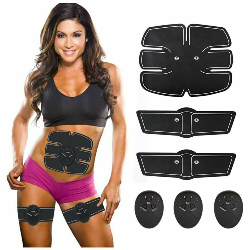 EMS Muscle Stimulator Training Gear ABS Ultimate Hip Trainer Body Exercise 22PCS