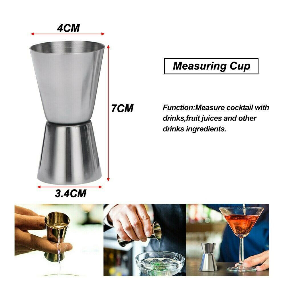 Cocktail Shaker Set Maker Mixer Martini Spirits Bar Strainer Bartender Kit 750ML