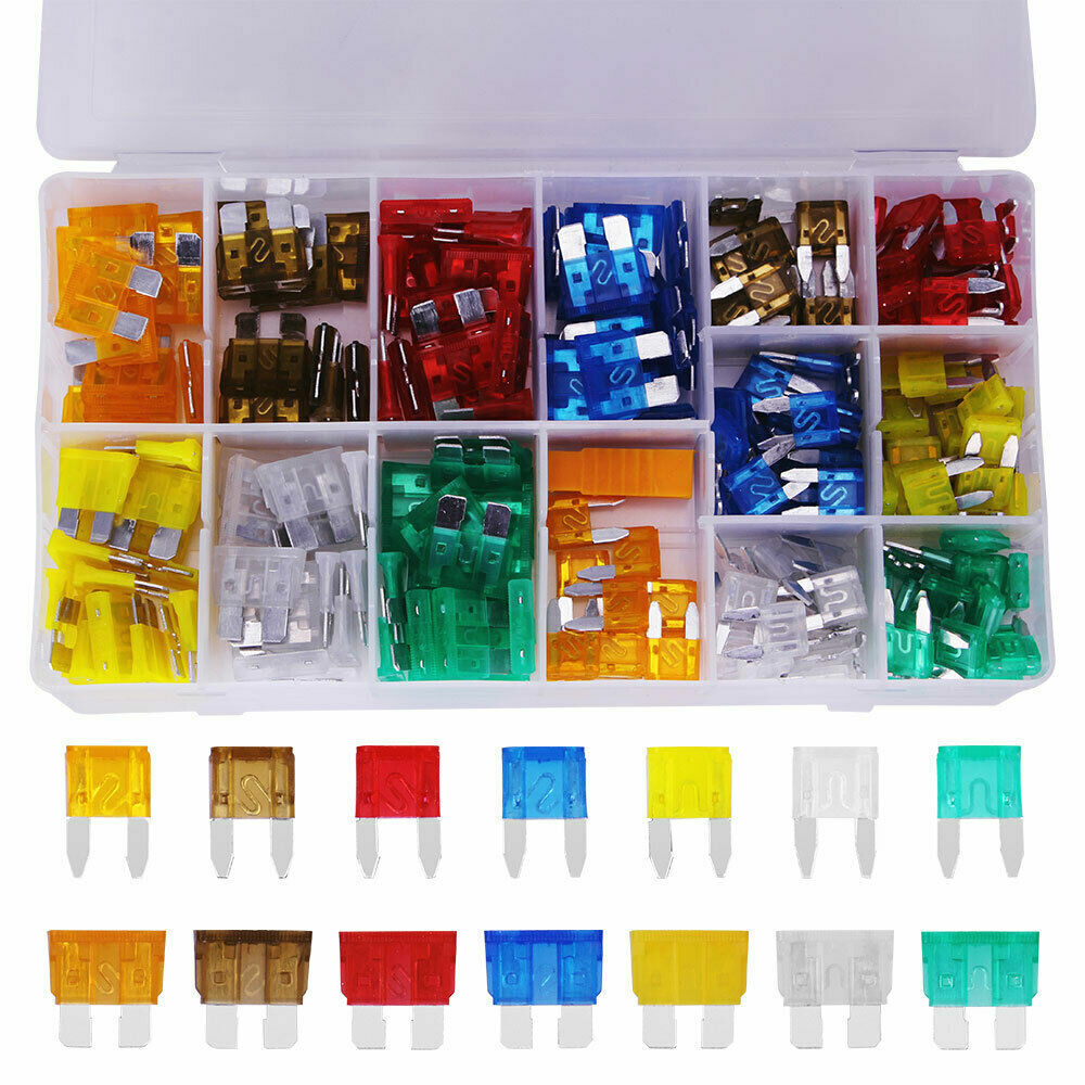 Assorted Mini Fuse Blade Fuses Set Auto Car Truck Assortment Kits ATM APM 220pcs