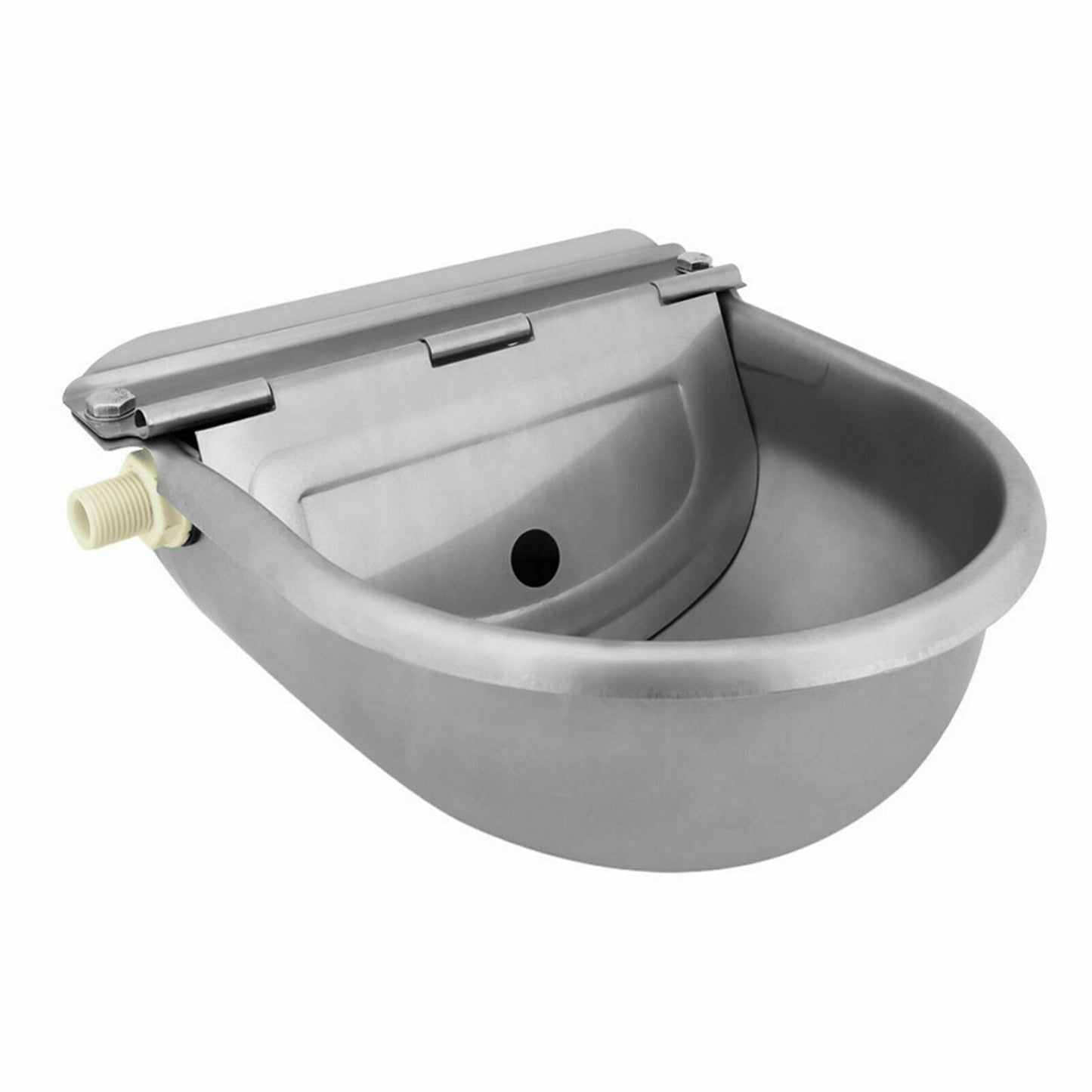 Stainless Water Trough Bowl Automatic Drinking For Dog Horse Chicken Auto Fill