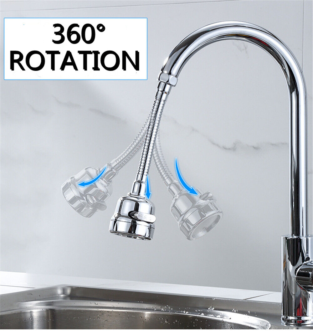 Moveable 360¡ã Faucet Kitchen Water Saving Tap Head Filter Spray Extender Aerator