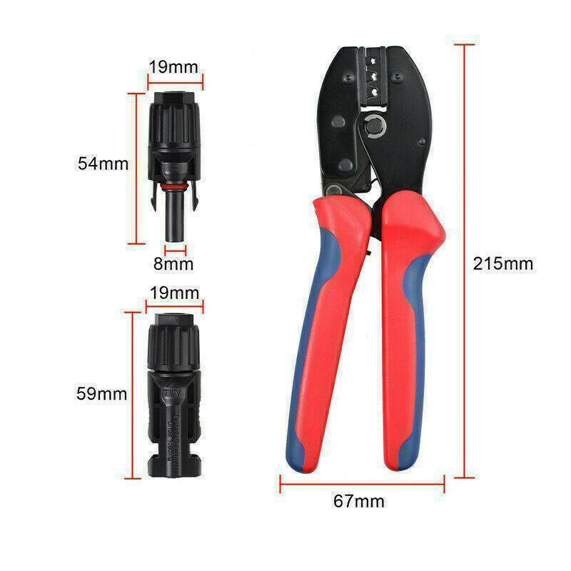 Solar Crimper MC4 PV Crimping Pliers Cable Terminals Tool Panel Cable Connector