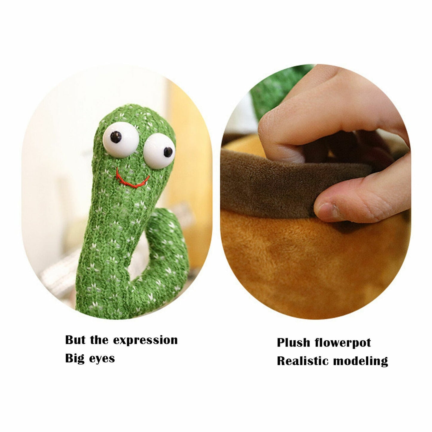 Dancing Cactus Plush Toy Doll Electronic Recording Shake With Song Funny Gift AU