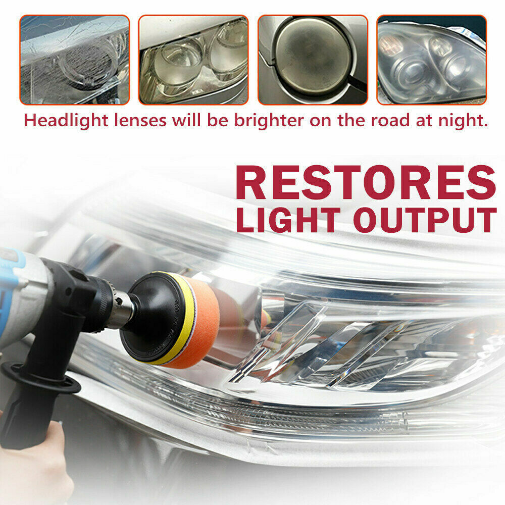 Pro Car Lens Headlight Restoration Kit Polishing Sanding Cleaner Repair Tool AU