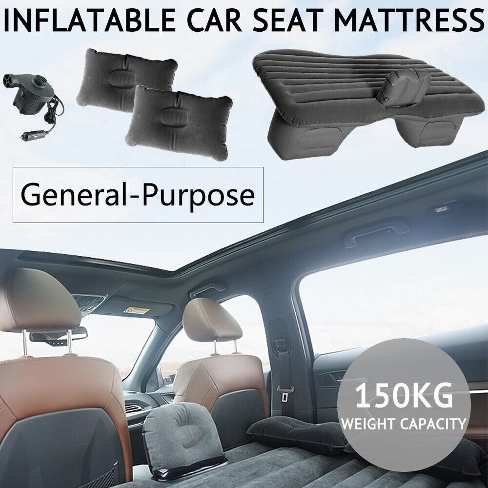 Inflatable Car Back Seat Mattress Portable Travel Camping Soft Rest Air Bed SUV