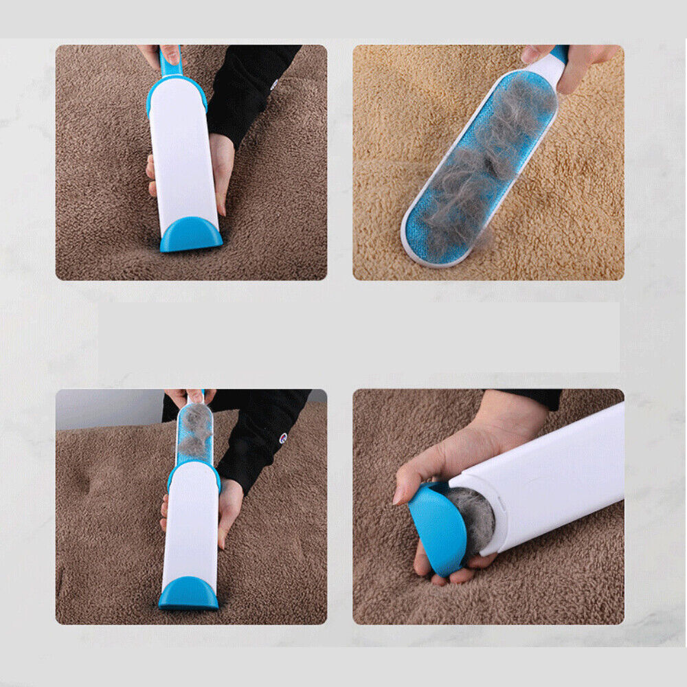 3in1 Furs Brusher Pet Hair Lint Remover Brush Self-cleaning Base & Travel Size