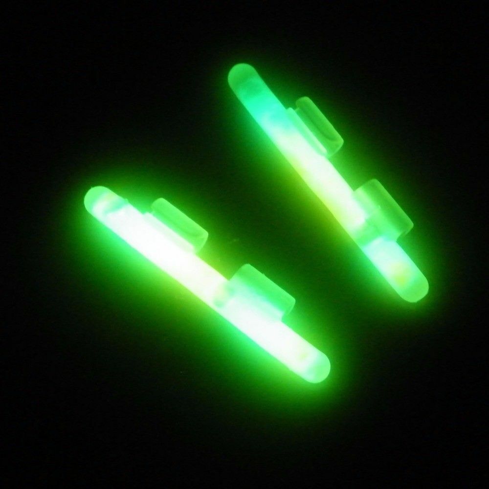 20 pcs (10 packs) x Fluorescent Fishing Rod Glow Clip on Lights Stick (SS-XXL)