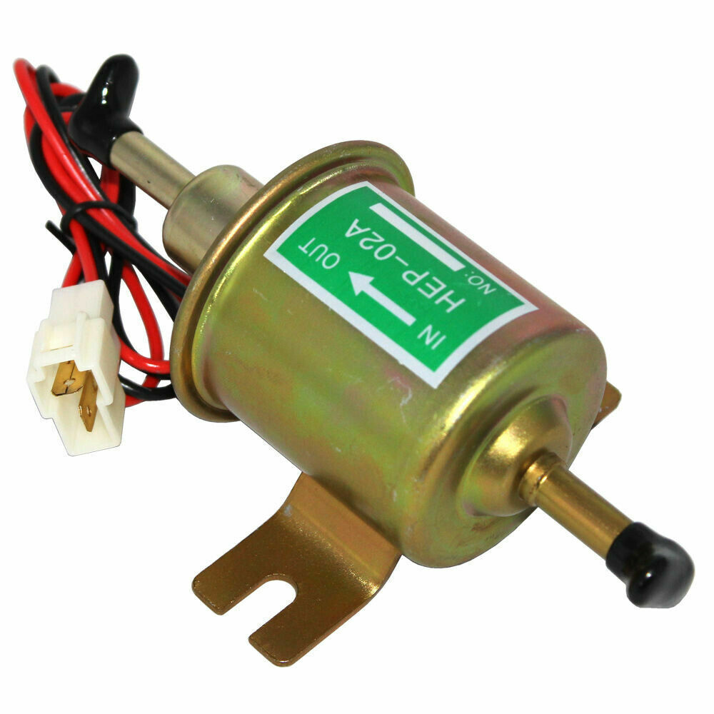 Universal 12V 2.5-4 PSI Gas Diesel Inline Low Pressure Electric Fuel Pump HEP02A