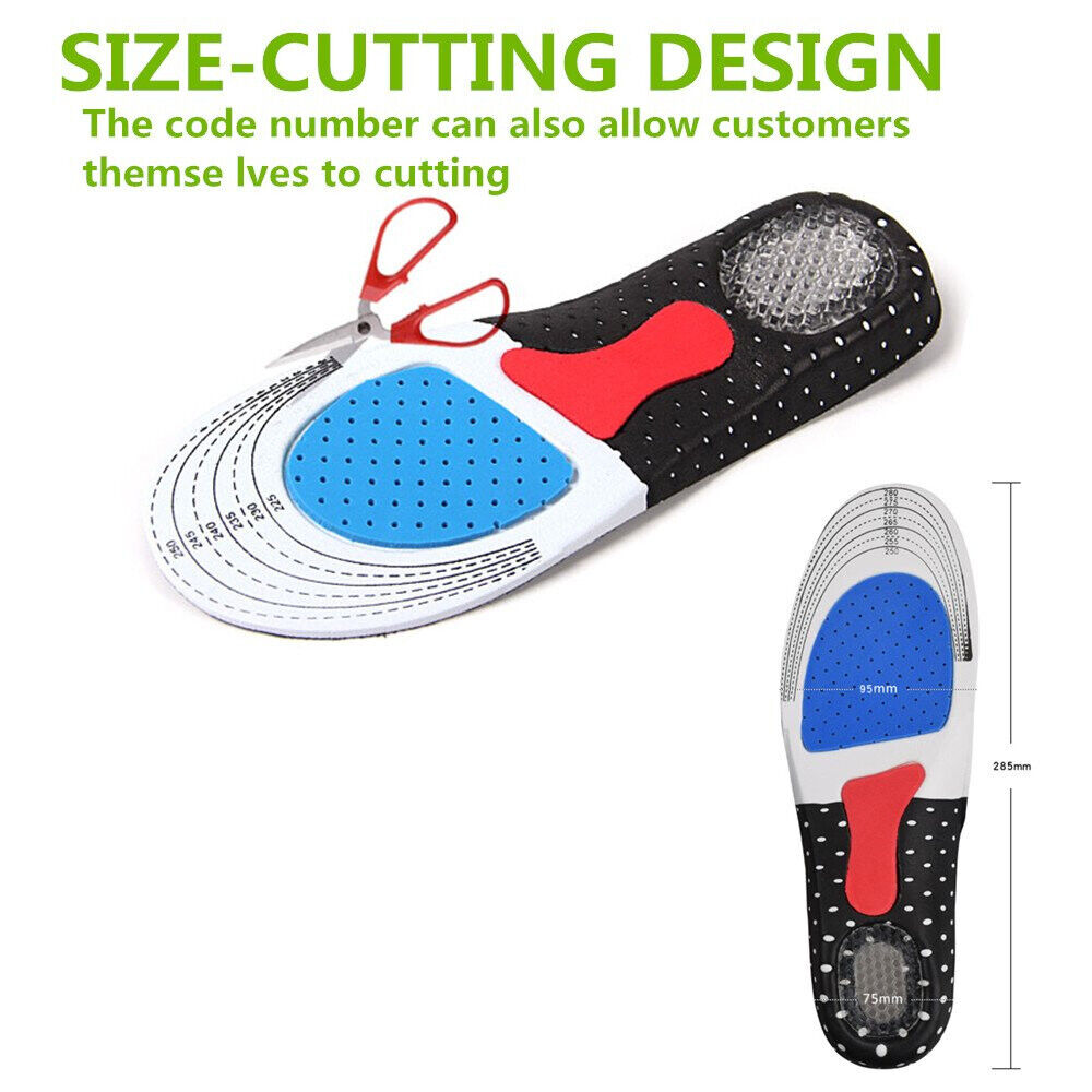 Arch Support Insoles Shoes Insert Orthotic Sole Running Cushion Plantar Pads AU