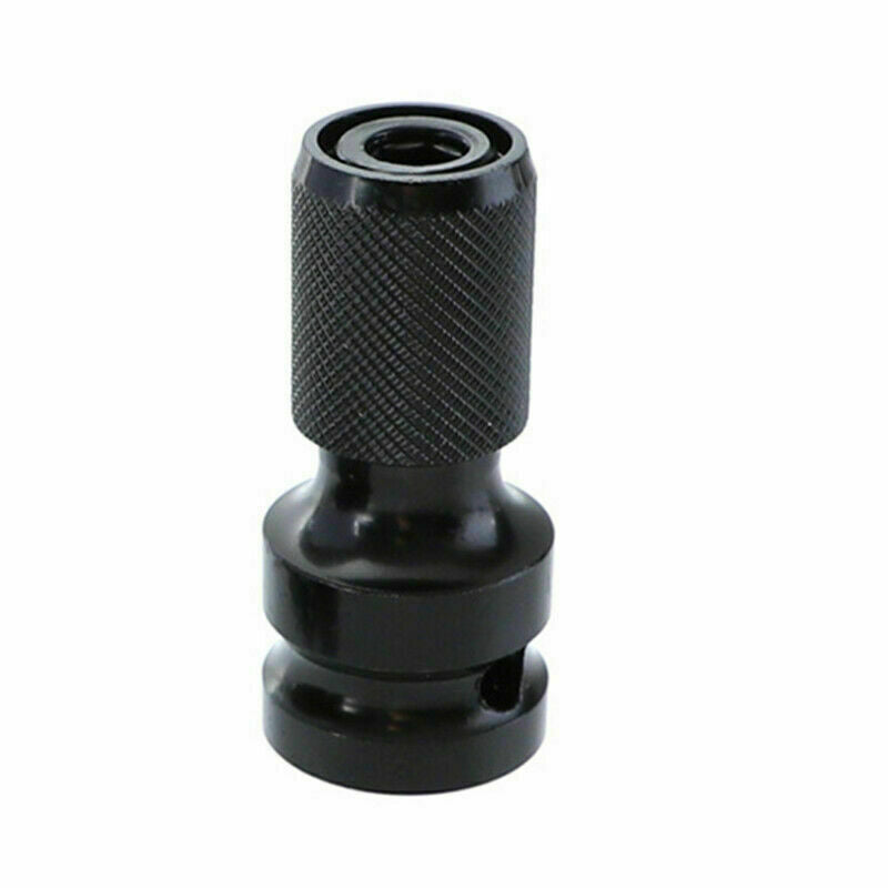 1/2inch Drive to 1/4inch Hex Drill Chuck Change Socket Adapter For Impact Wrench