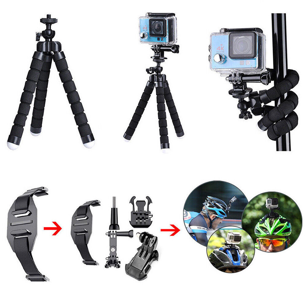 65pcs Accessories Pack Case Chest Head Floating Monopod GoPro Hero 8 7 6 5 4 3