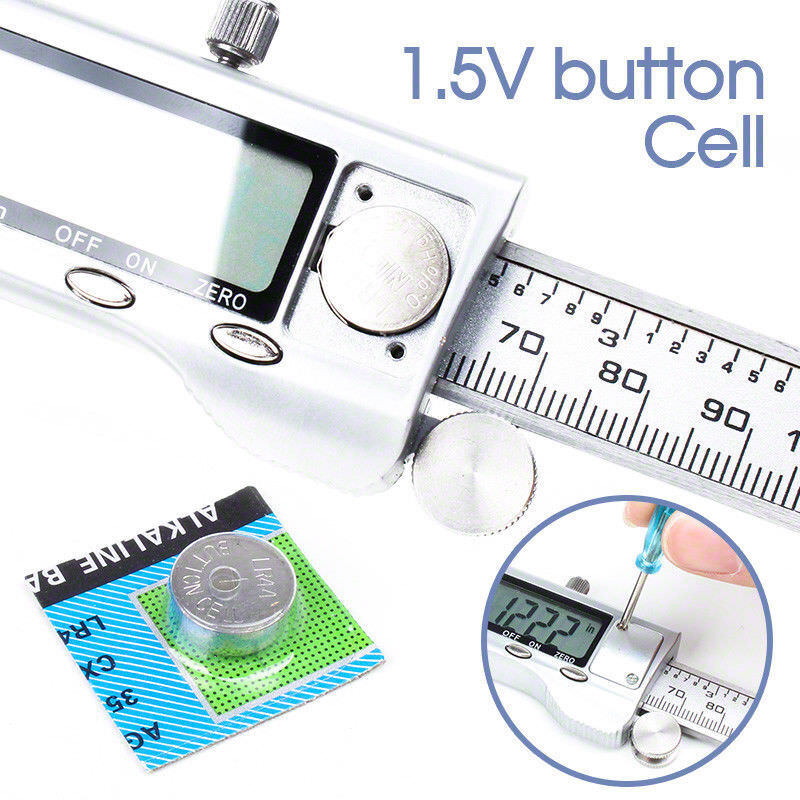 Stainless Steel Electronic Digital LCD Vernier Caliper Micrometer New 200mm 8''