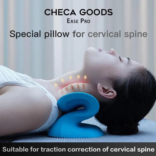 Cervical Traction Pillow, Neck Stretcher Device - Neck Pain,Headaches,TMJ Relief