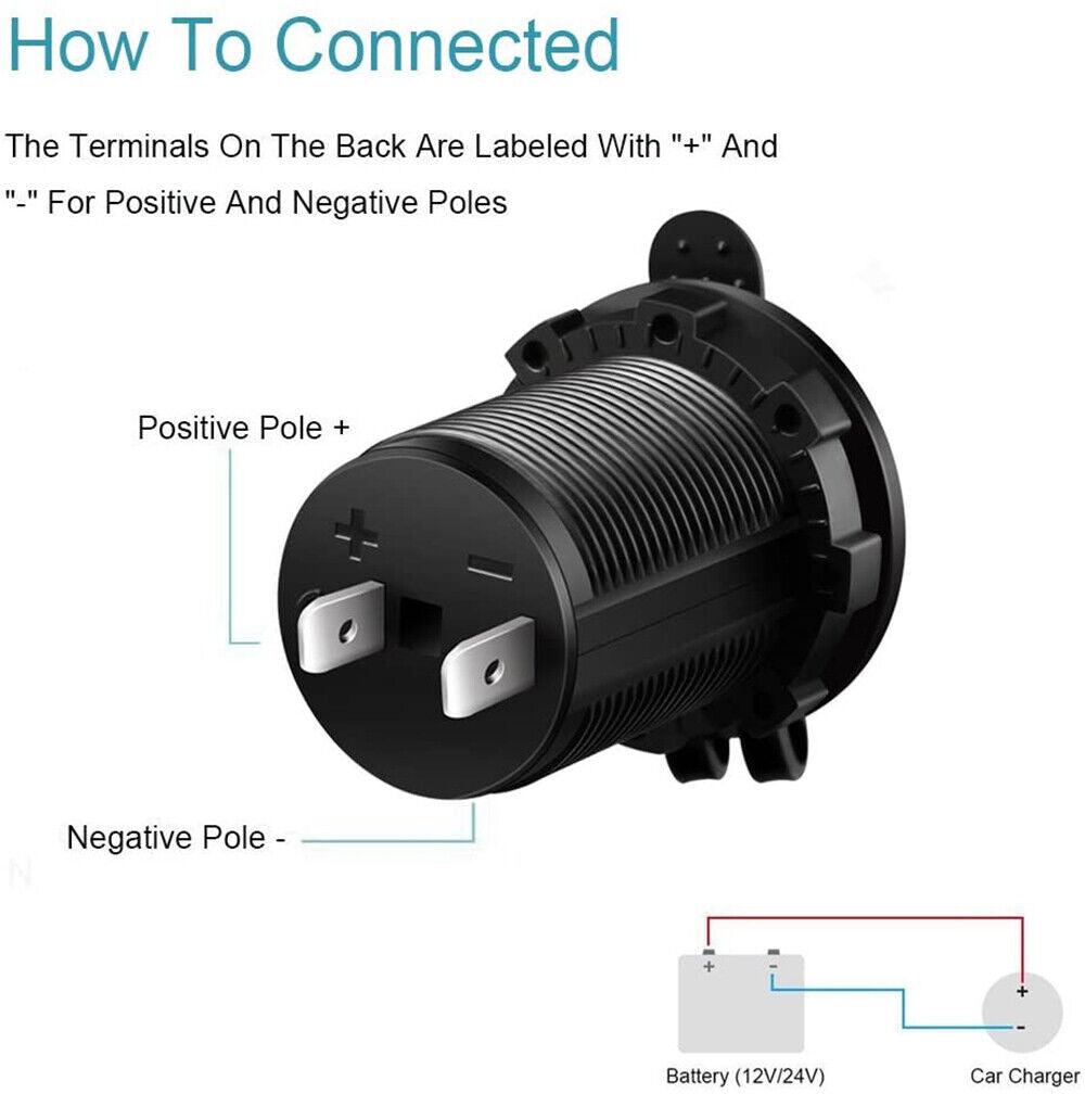 12-24V Cigarette Lighter Power Socket Plug 4x4 Caravan Camping Car Truck Outlet