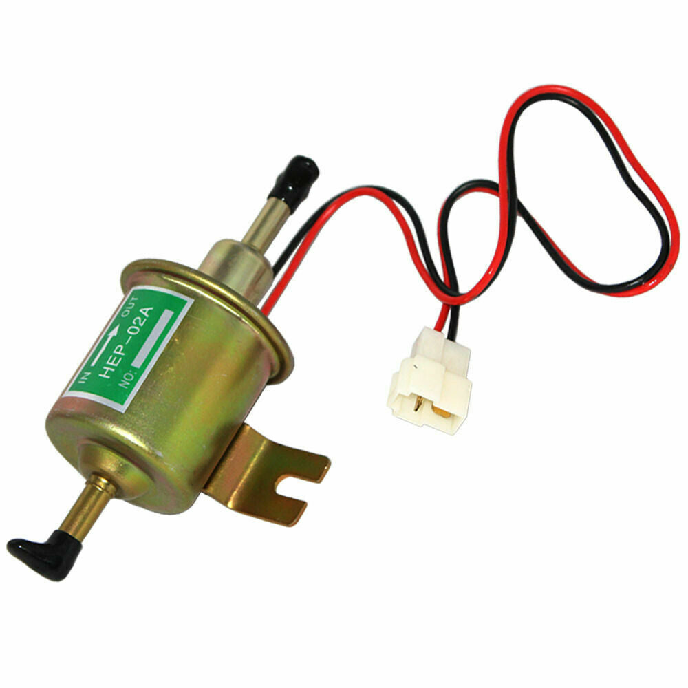 Universal 12V 2.5-4 PSI Gas Diesel Inline Low Pressure Electric Fuel Pump HEP02A