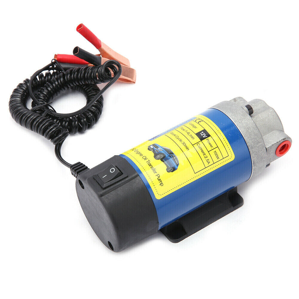 12V Portable Electric Oil Transfer Extractor Fluid Suction Pump Diesel Siphon