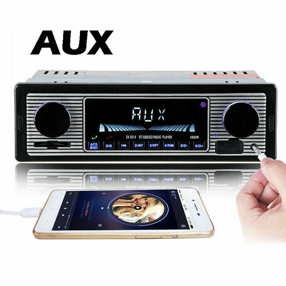 Car In-dash Bluetooth Radio Stereo Audio Head Unit Player MP3/USB/SD/AUX-IN/FM