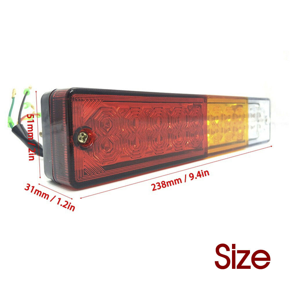 2x Trailer lights 20 LED STOP TAIL INDICATOR TRUCK CAMPER LIGHT UTE 4WD 10-30V