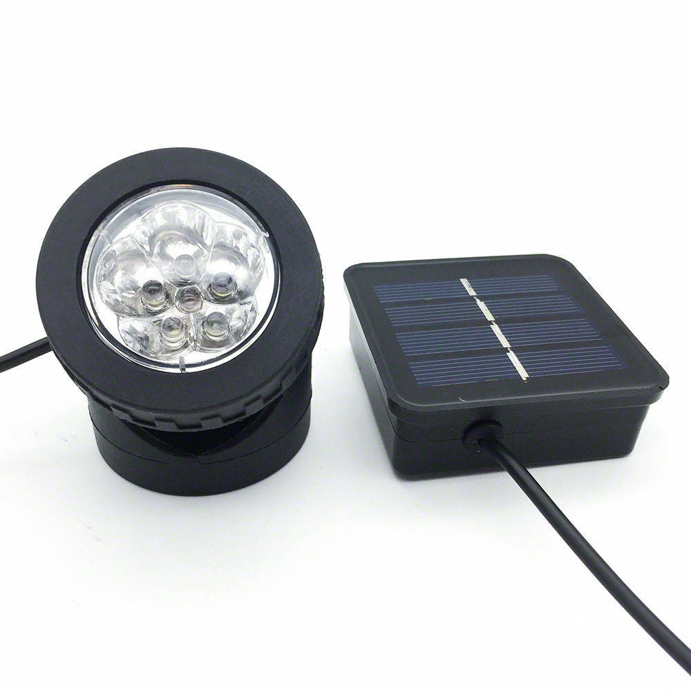 Solar Powered 6 LED Outdoor Garden Landscape Yard Spot Light Lawn Lamp Spotlight