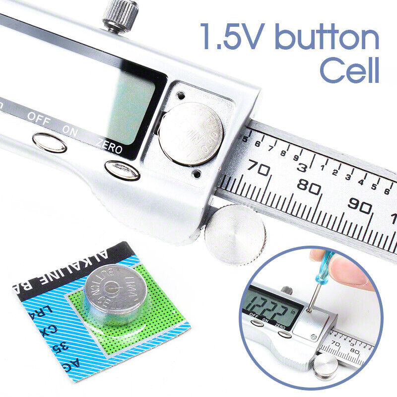 Stainless Steel Electronic Digital LCD Vernier Caliper Micrometer New 150mm 6''