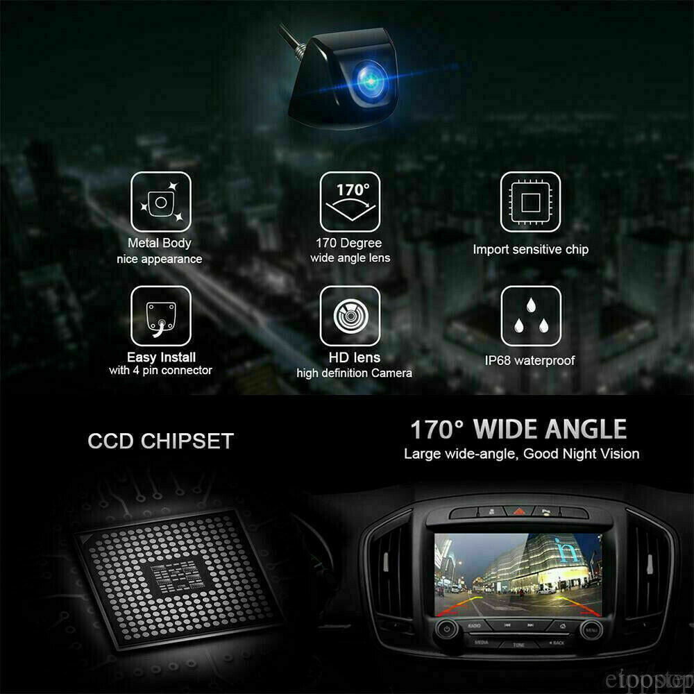 Waterproof HD 170¡ã Car Reverse Backup Night Vision Camera Rear View Parking Cam