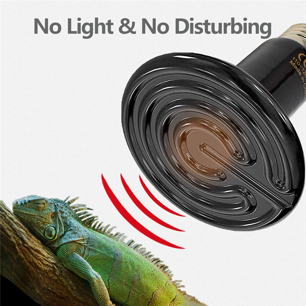 Infrared Ceramic Heat Lamp Bulb Reptile Pet Chicken Snake Brooder Home Incubator