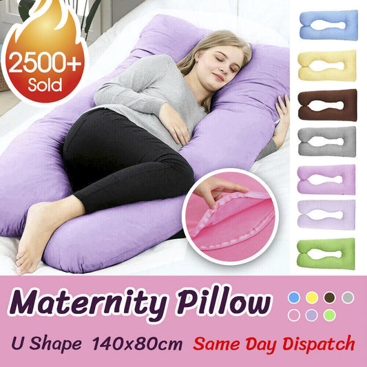 Large Size Maternity Pregnancy Nursing Sleeping Body Boyfriend Pillow-80 x 140cm
