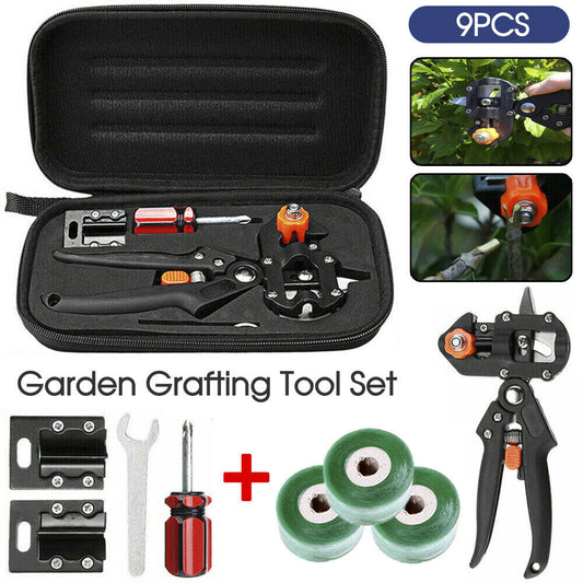 Garden Grafting Tool Kit Fruit Tree Pro Pruning Shears Scissor Cutting Secateurs