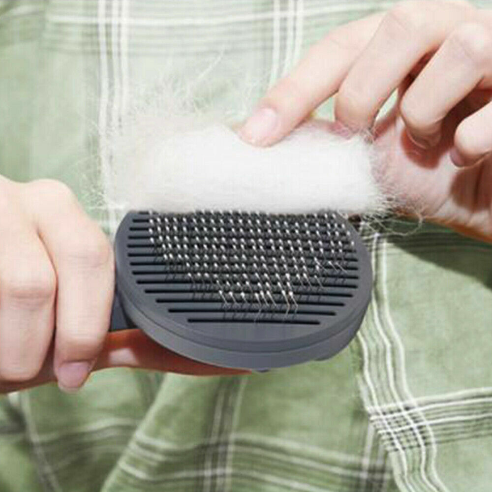 1x Pet Grooming Brush Self Cleaning Automatically Dog Cat Slicker Brush Remove