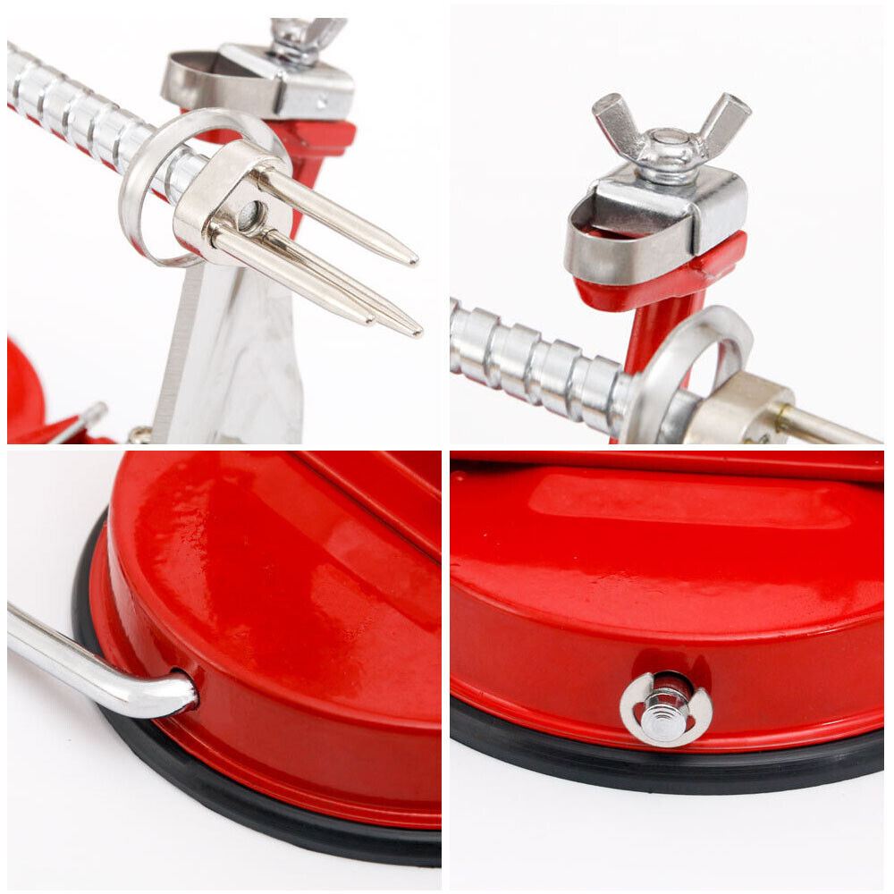 Kitchen Tool Apple Peeler Slinky Machine Fruit Cutter Slicer Corer 3 in 1 Red