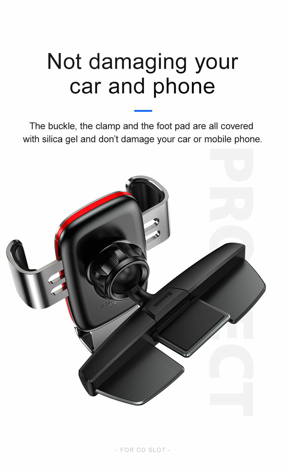 Baseus Universal Phone Gravity CD Slot Air Vent Car Holder Stand Mount Clip AU