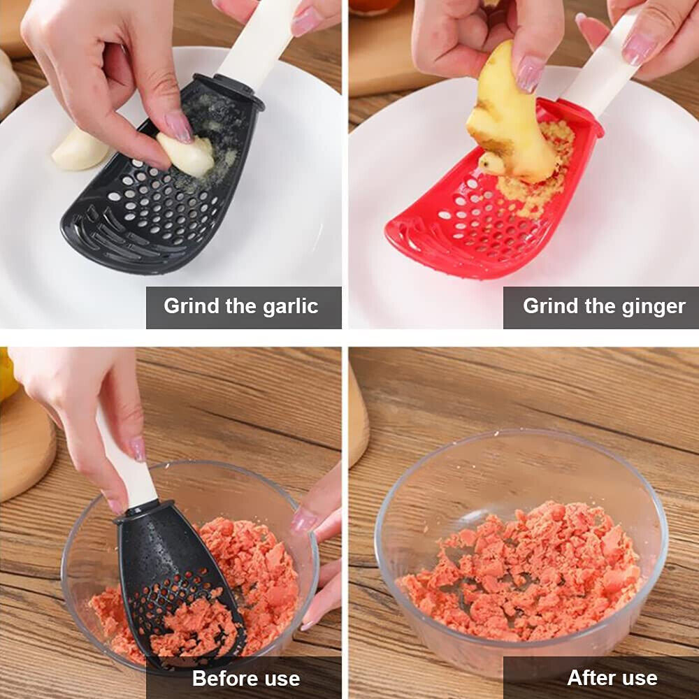 All Purpose Cooking Spoon Multi Function Potato Masher Scoop Grater Kitchen Tool