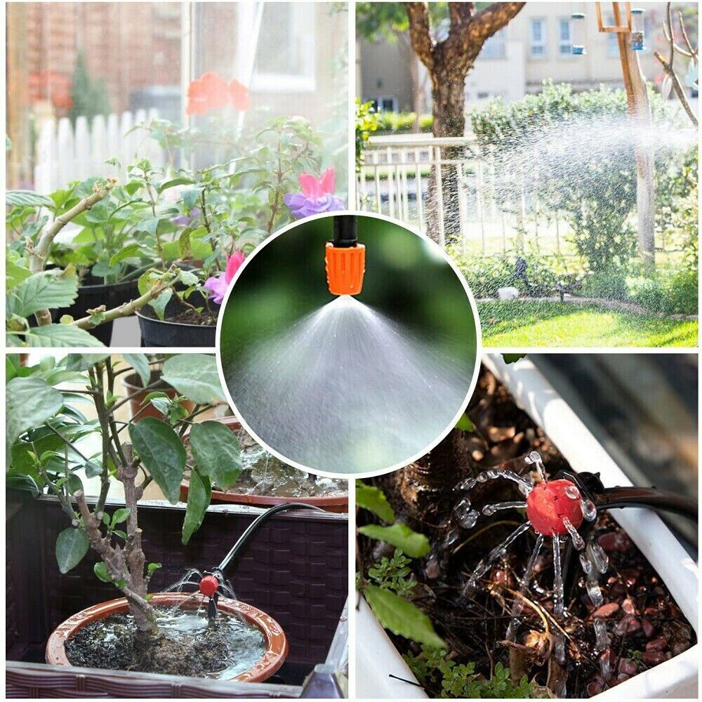 Garden Irrigation System with Timer Plant Watering DIY Micro Drip 152Pcs Kits