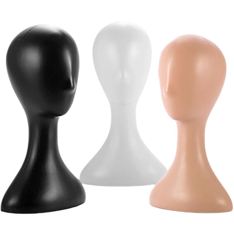 Plastic Female Mannequin Wig Hair Hat Scarf Manikin Head Model Display Stand AU