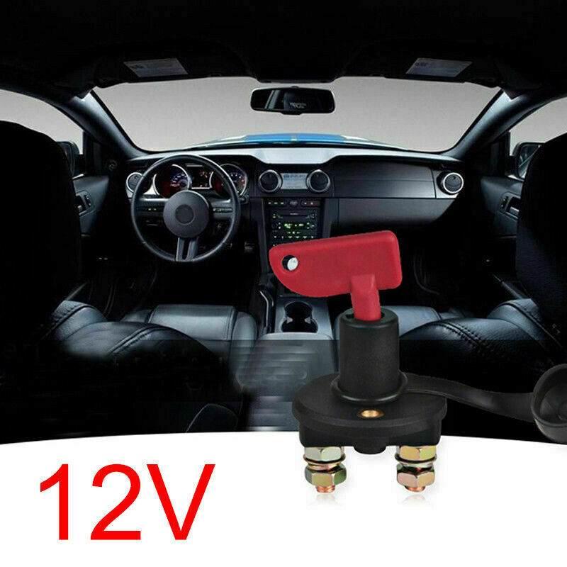 12V 24V Disconnect Battery Isolator Cut Off Kill Switch Key Car Marine Boat