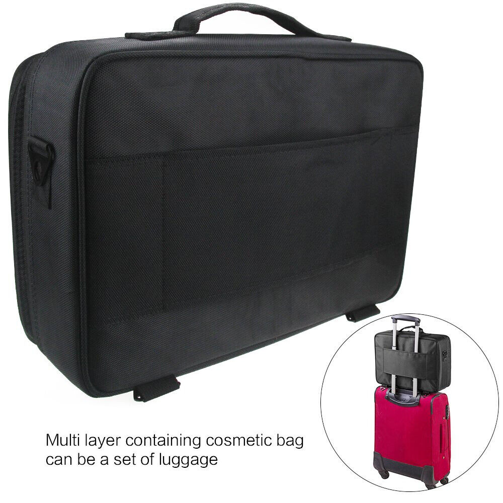 Professional Makeup Bag Portable Cosmetic Brush Organize Case Storage Box Travel