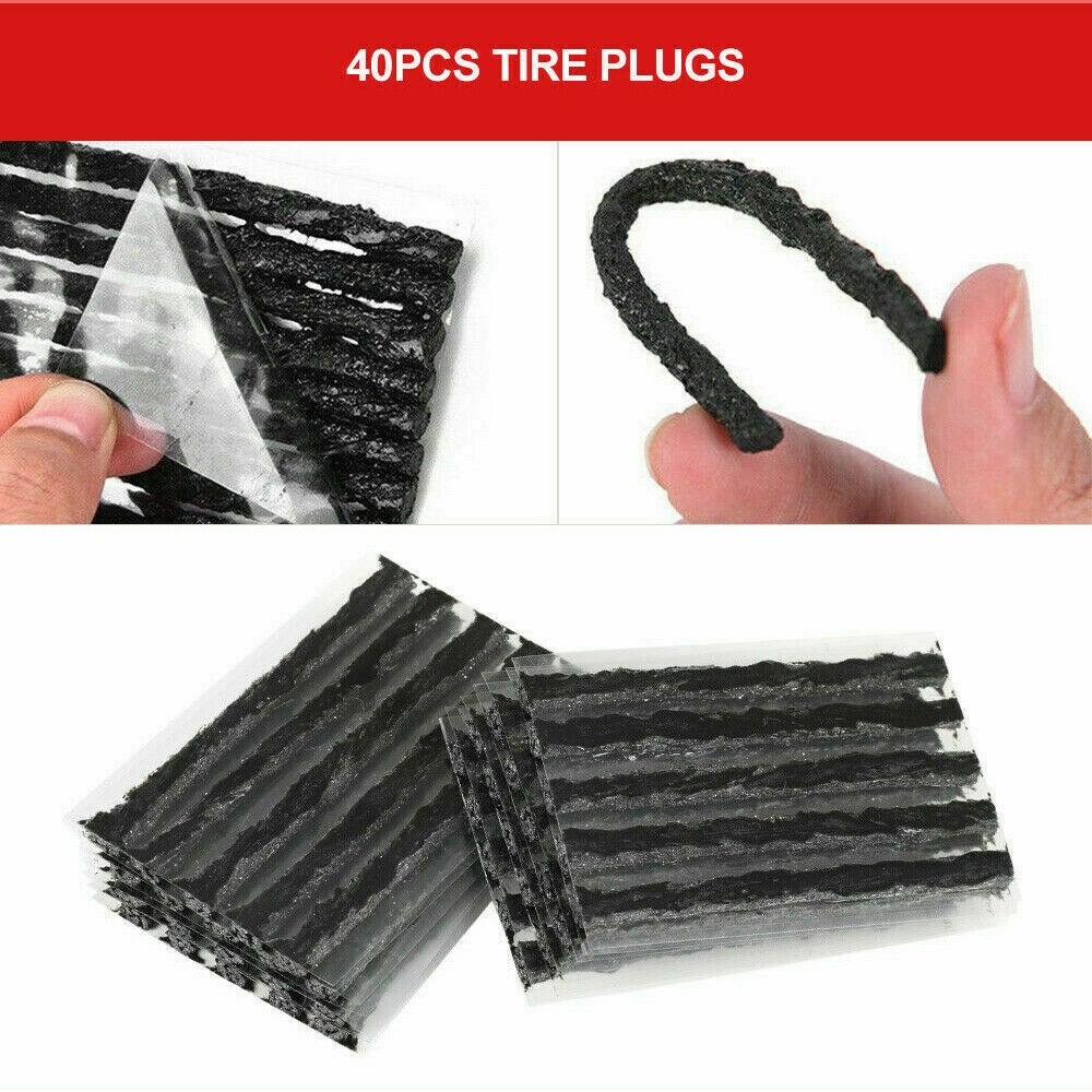 Tyre Puncture Repair Recovery Kit 56PCS Heavy Duty 4WD Offroad Plugs Tubeless