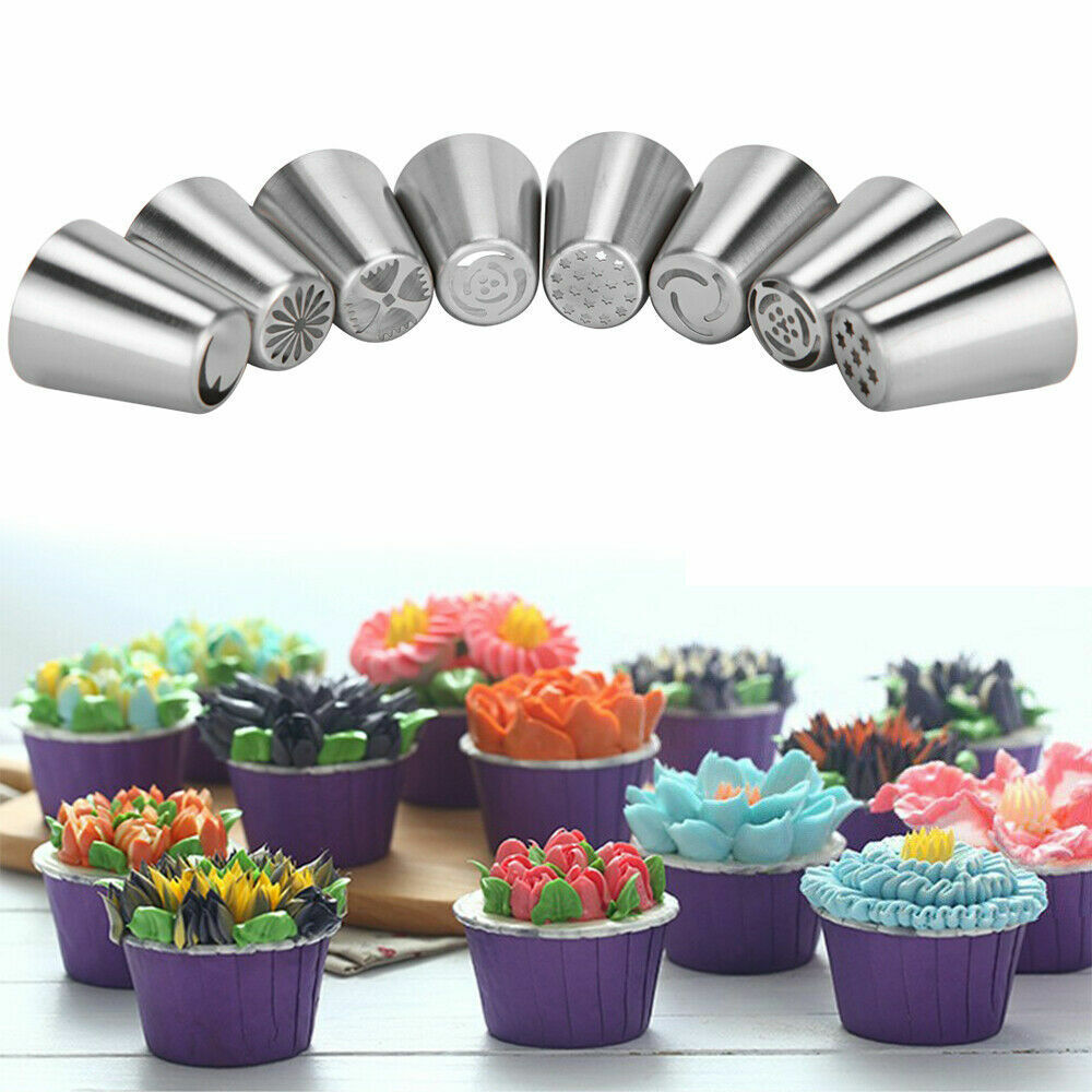 71PCS Piping Nozzles Set Cake Decorating Flower Russian Icing Tips Pastry Tools