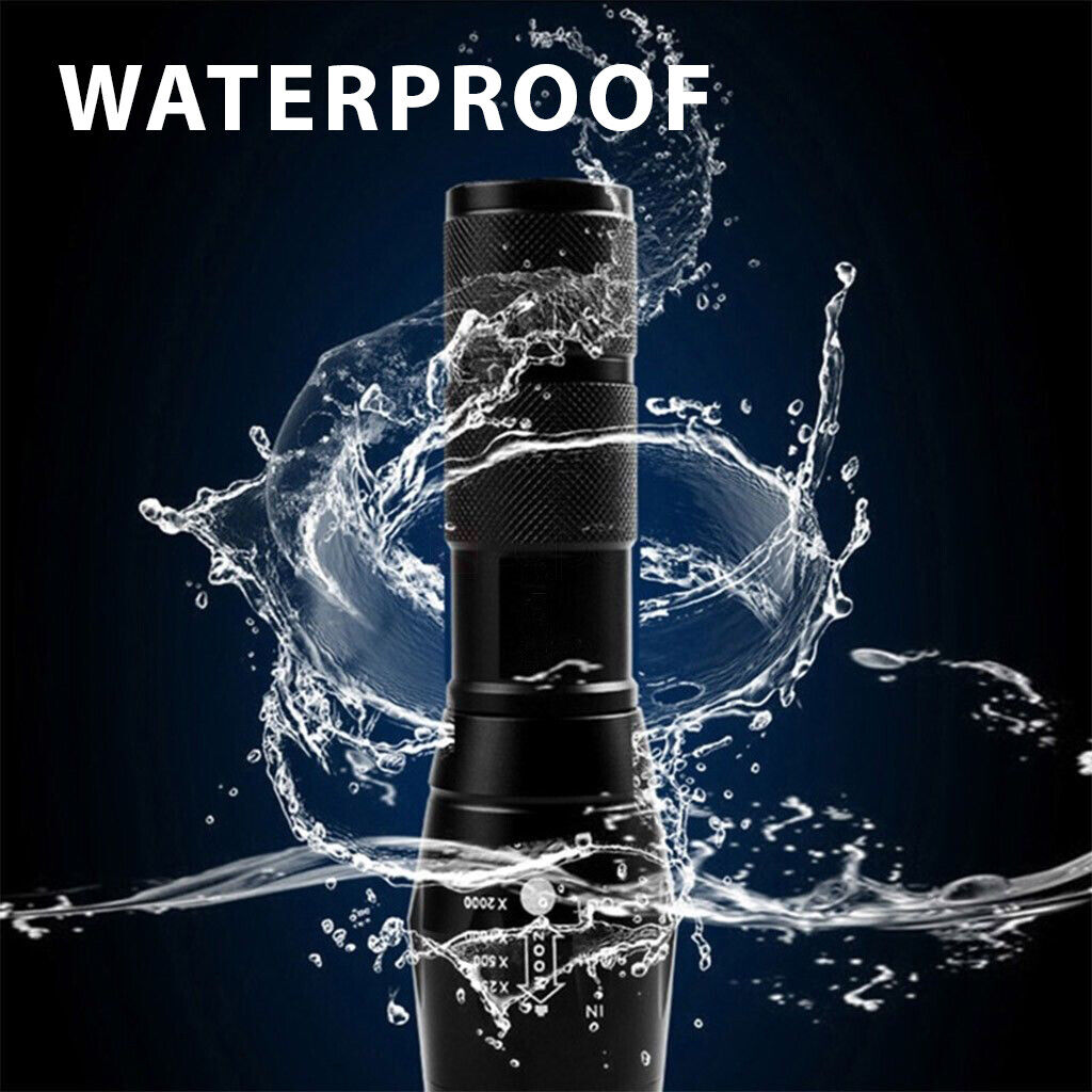 Lampe Torche LED Militaire Ultra Puissante Rechargeable Tactique Zoom 5 Modes Pour Camping Randonnee Urgence 17x4 Cm 1 Batterie 90924131 Lampe Torche LED Militaire Ultra Puissante Rechargeable Tactique Zoom 5 Modes Pour Camping Randonnee Urgence 17x4 Cm 1 Batterie 90924131