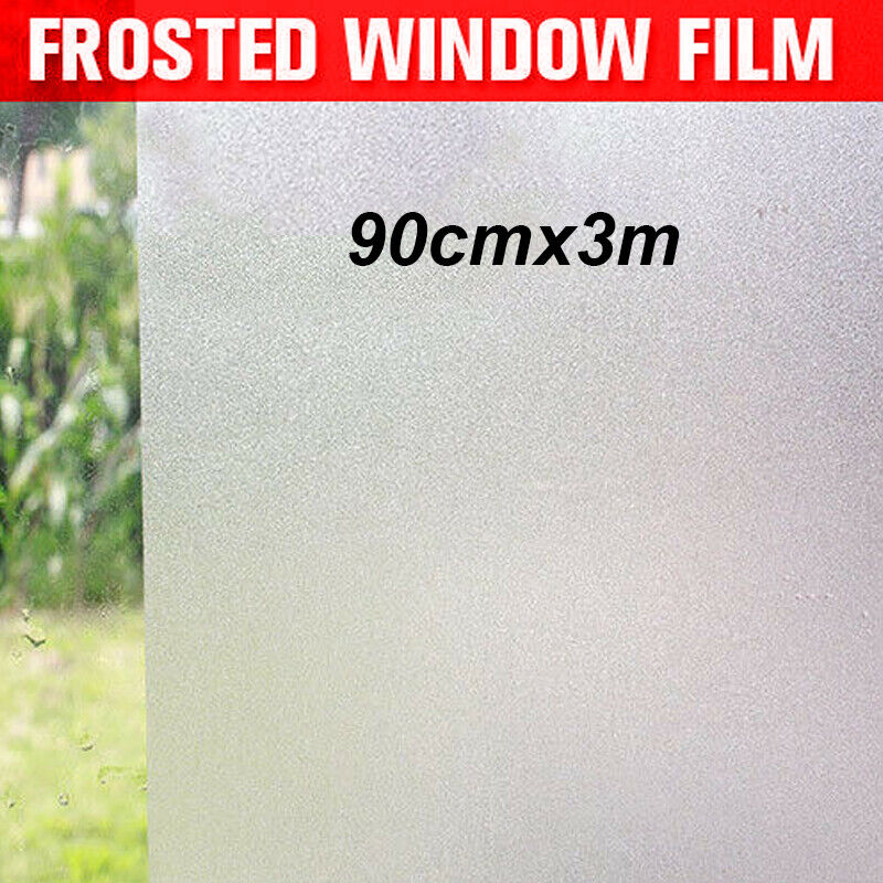 Sand Blast Clear Privacy Frosted Frosting Removable Window Glass Film 3m/5M