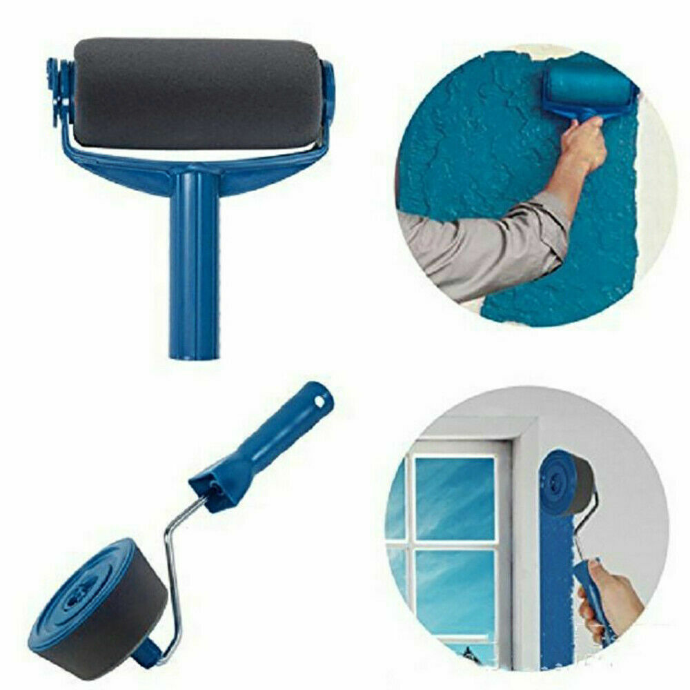 10Pcs / Set Handle Paint Roller Pro paint brush Flocked Edger Wall Painting Tool