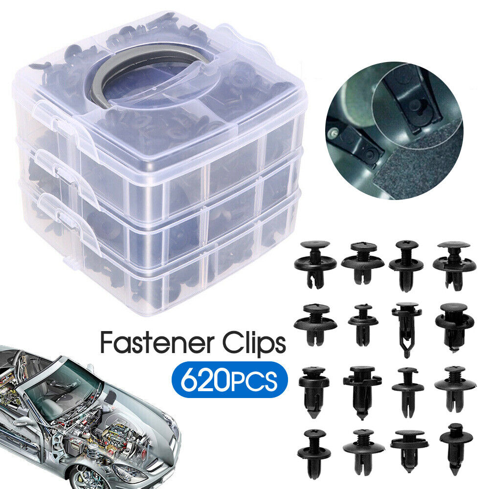 Car Trim Body Clips Kit Rivet Retainer Door Panel Bumper Plastic Fastener 620PCS