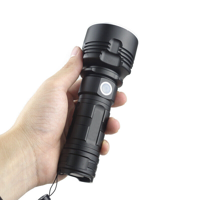 120000LM CREE L2 LED Tactical Rechargeable Flashlight USB Camping Hunting Torch