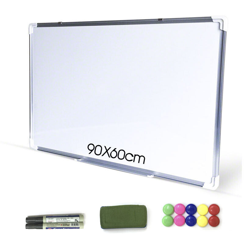 Magnetic Office Board Portable Whiteboard 90X60CM Commercial FREE Marker Eraser