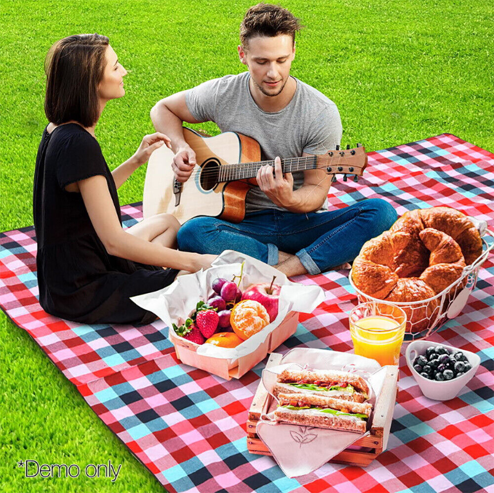 Extra Large 3m*3m Picnic Blanket Mat Cashmere Waterproof Rug Outdoor Camping