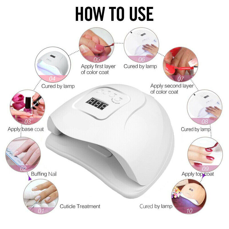 48W USB SUN FIVE UV Nail Lamp Light LED Gel Polish Dryer Curing Manicure Machine